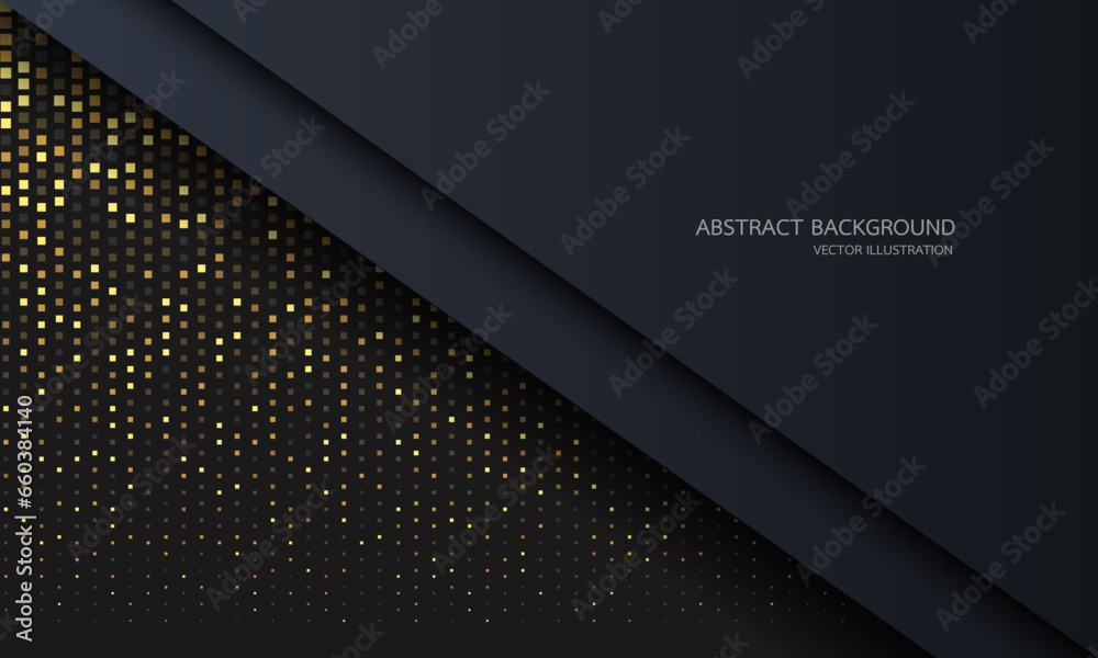 Abstract gold squares glitter light curve line dynamic geometric with blank space design modern luxury futuristic technology background vector Abstract gold squares glitter light curve line dynamic geometric with blank space design modern luxury futuristic technology background vector