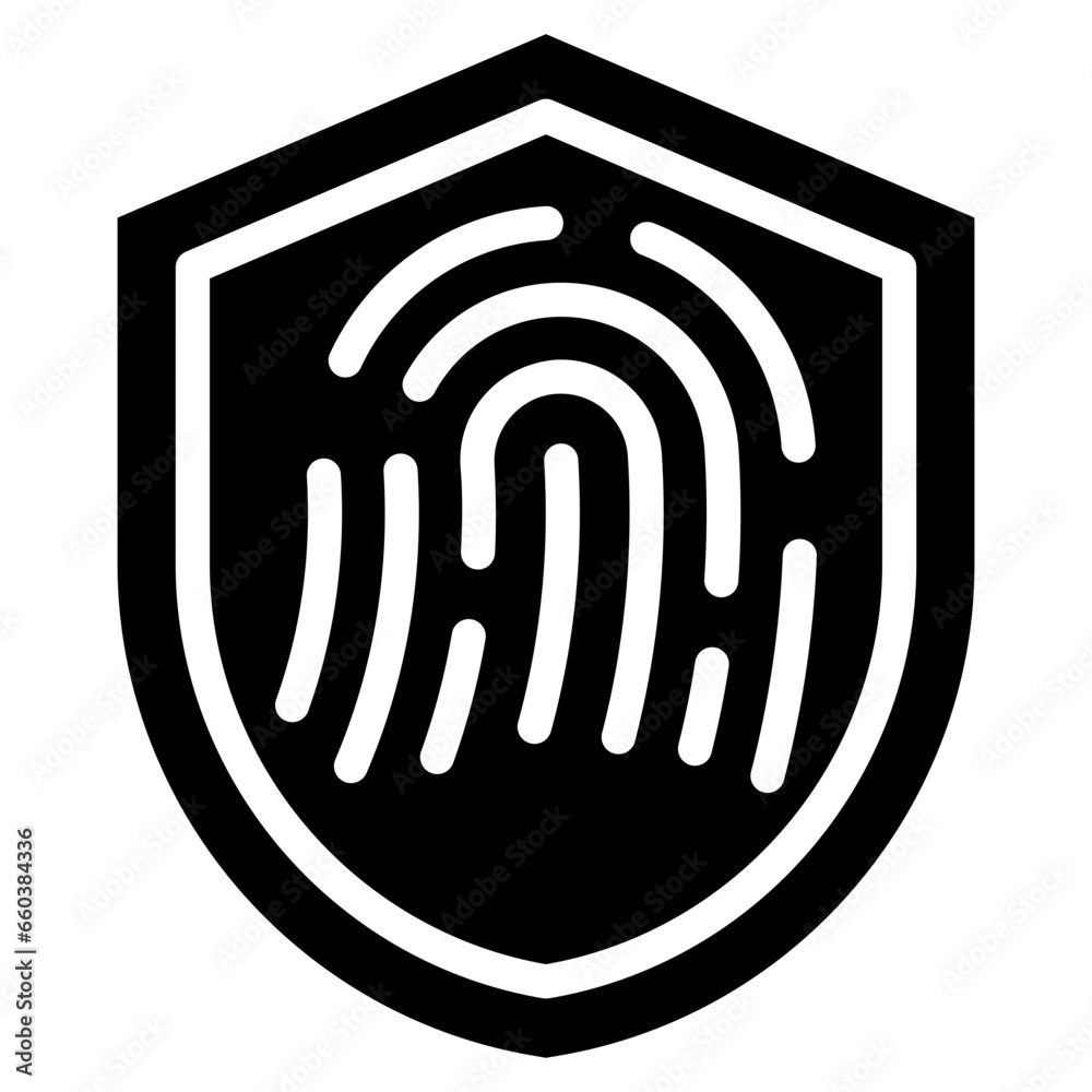 Finger Print Glyph Icon
