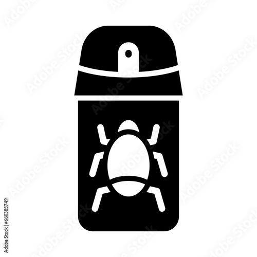 Bug Spray Glyph Icon Design