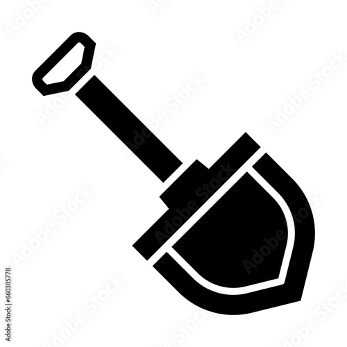 Gardening Tools Glyph Icon Design