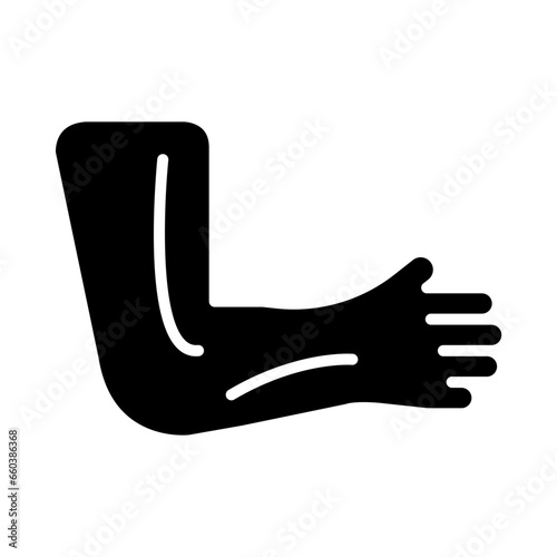 Arm Glyph Icon Design