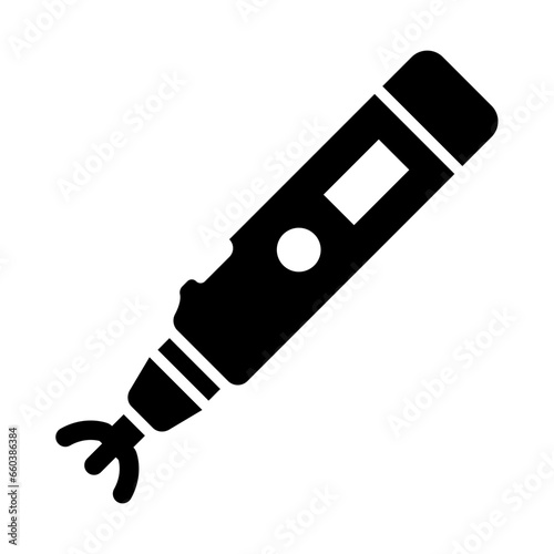 Tonometer Glyph Icon Design