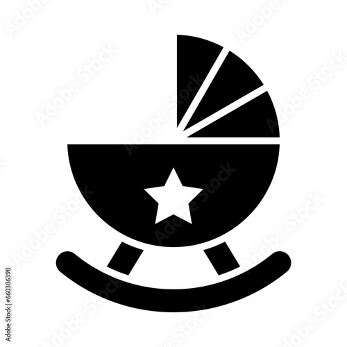 Cradle Glyph Icon Design