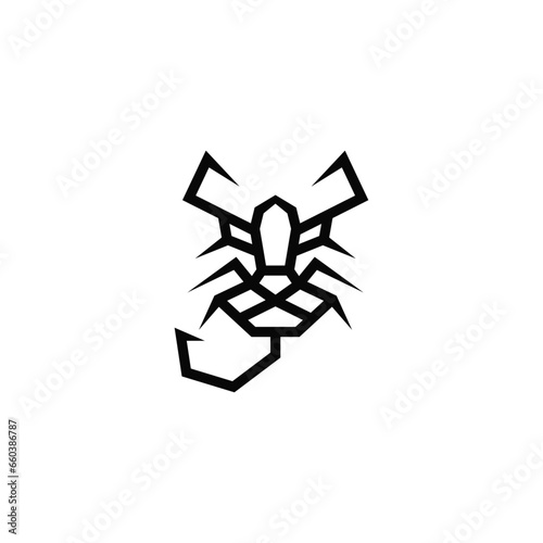 Lion and scorpion logo design combination.