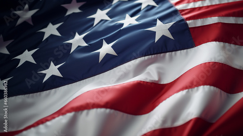 beautiful united states of america flag close up made of beautiful fabric