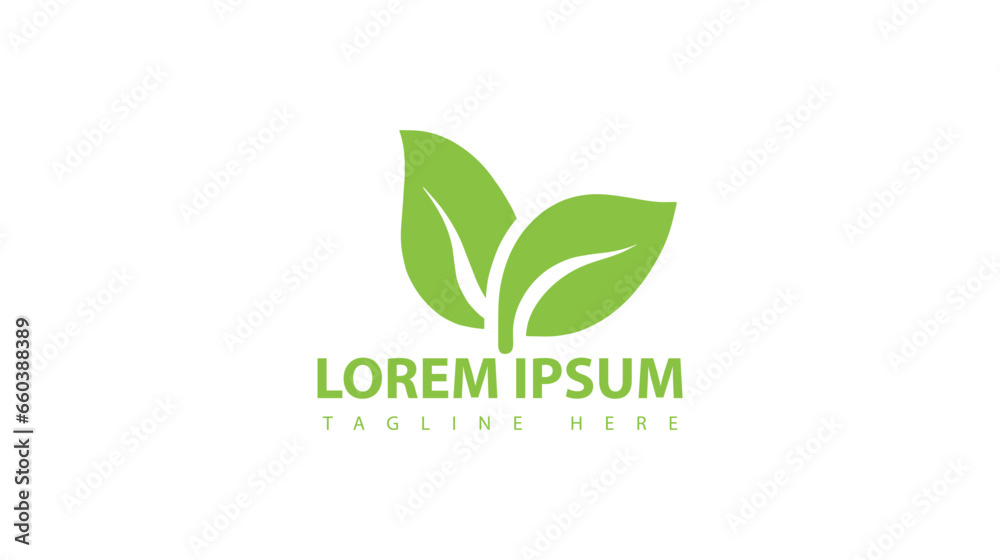 Green leaf logo nature element vector icon. Green leaf logo nature element vector icon.