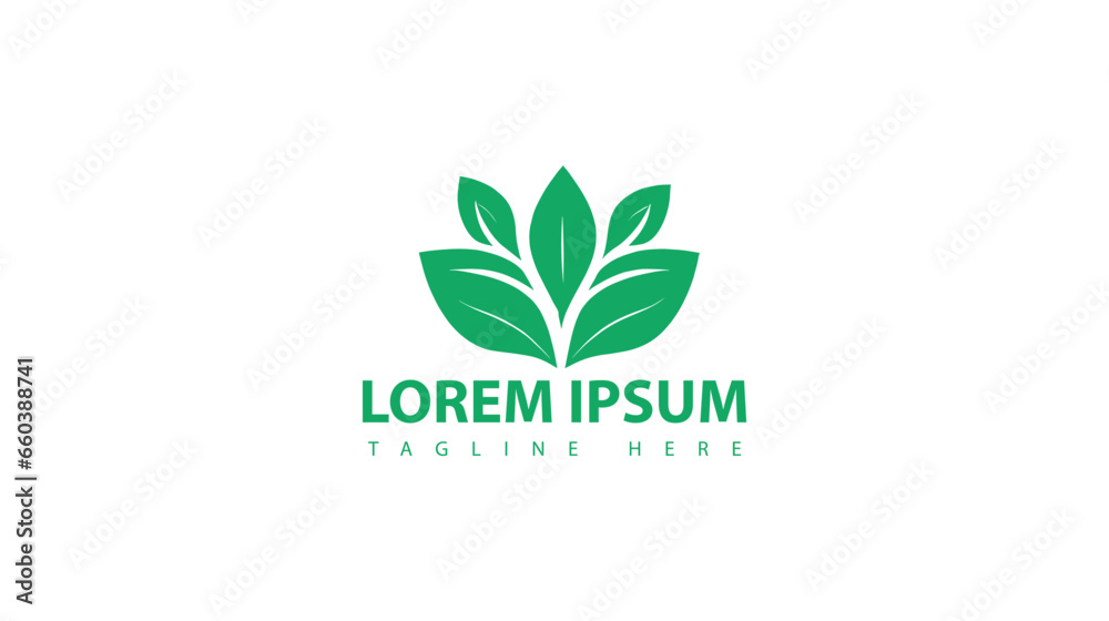 Green leaf logo nature element vector icon. Green leaf logo nature element vector icon.