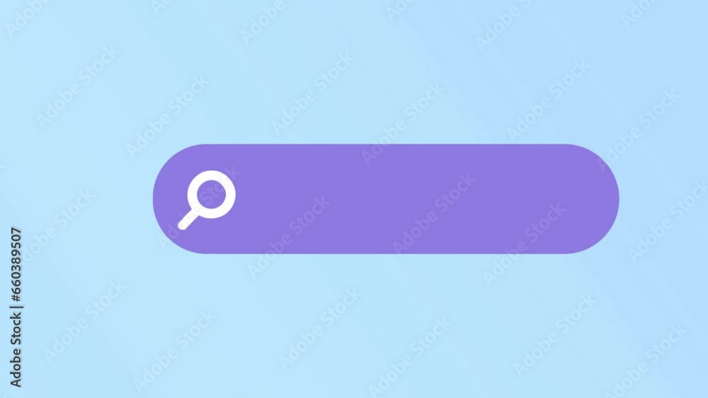 search bar web site icon on blue background animation video. High-quality 4K footage search bar web site icon on blue background animation video. High-quality 4K footage