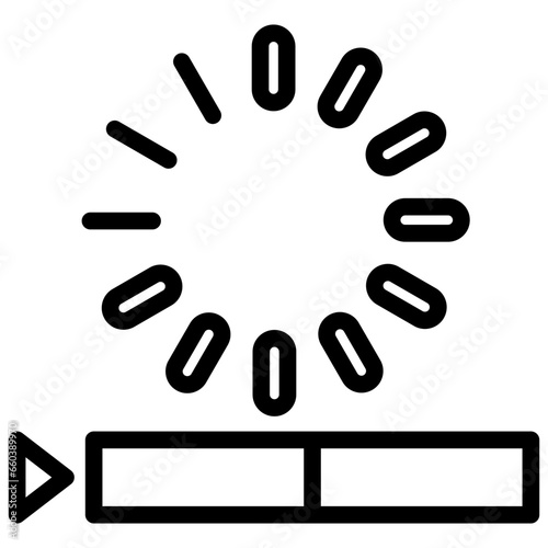 Buffering Outline Icon