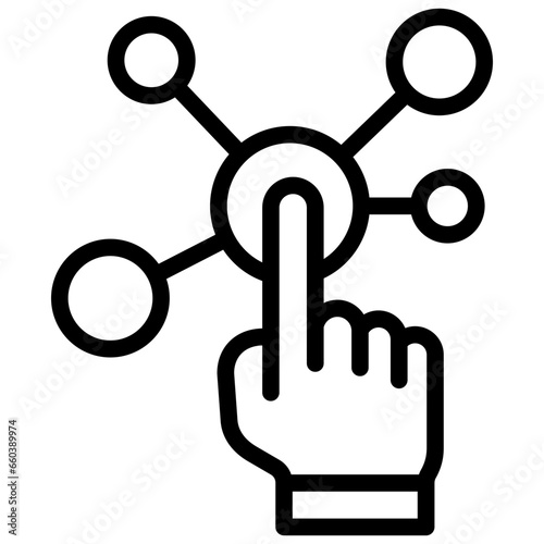 Interactive Outline Icon
