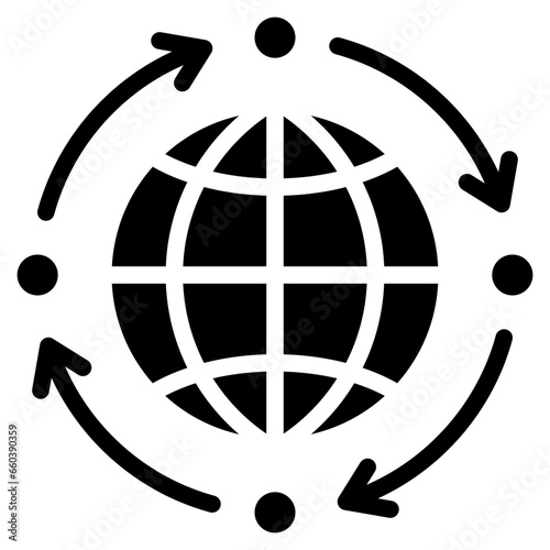 Internet Glyph Icon