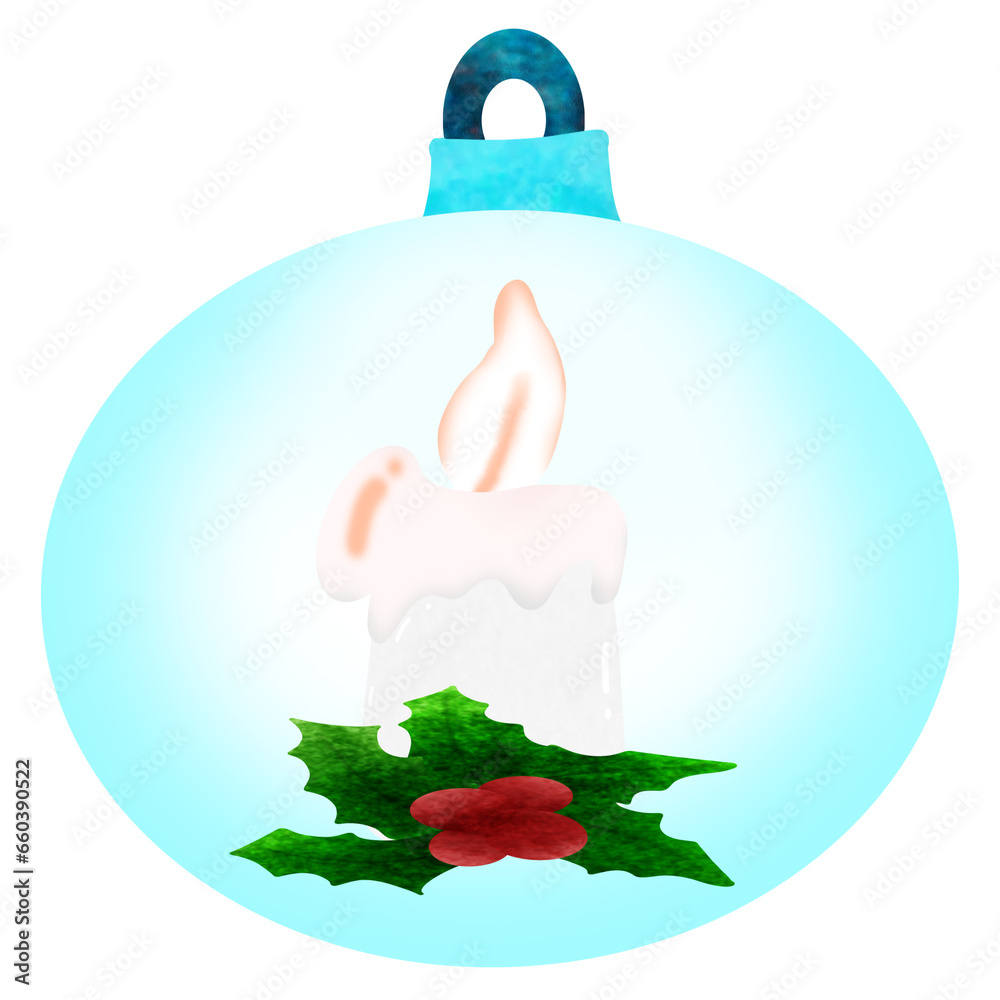 Fototapeta premium illustration of a christmas decoration