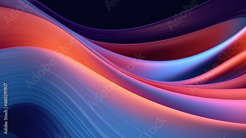 Abstract Waving illuminated Bright Colors Background  AI generated image