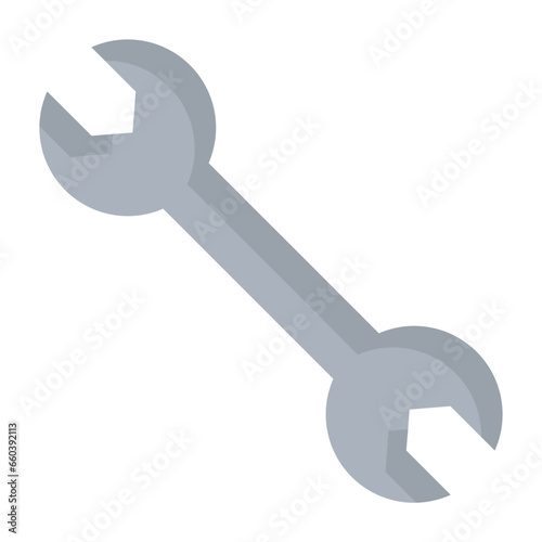 Crossed Wrenches Flat Icon