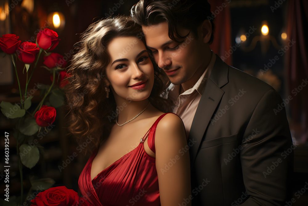 Happy Couple's Valentine's Selfie ai generated art Happy Couple's Valentine's Selfie ai generated art