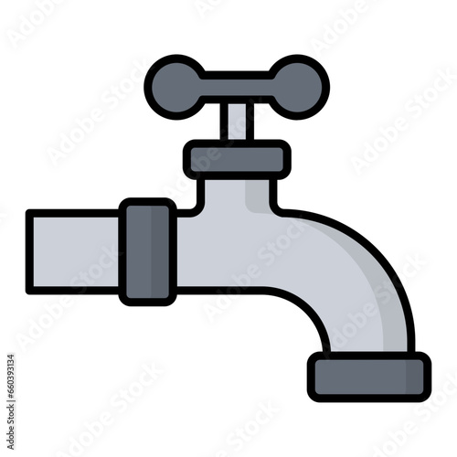 Tap Colored Outline Icon