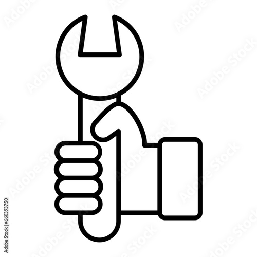 Wrench Outline Icon
