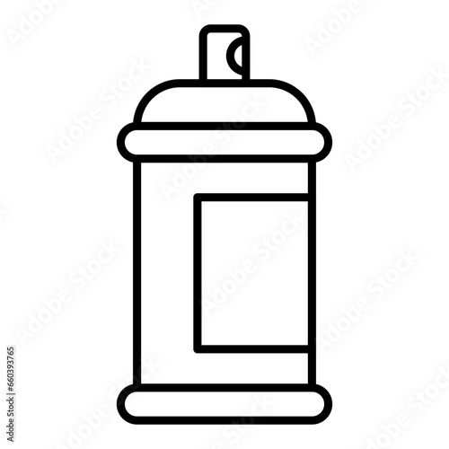 Paint Spray Can Outline Icon © Michael