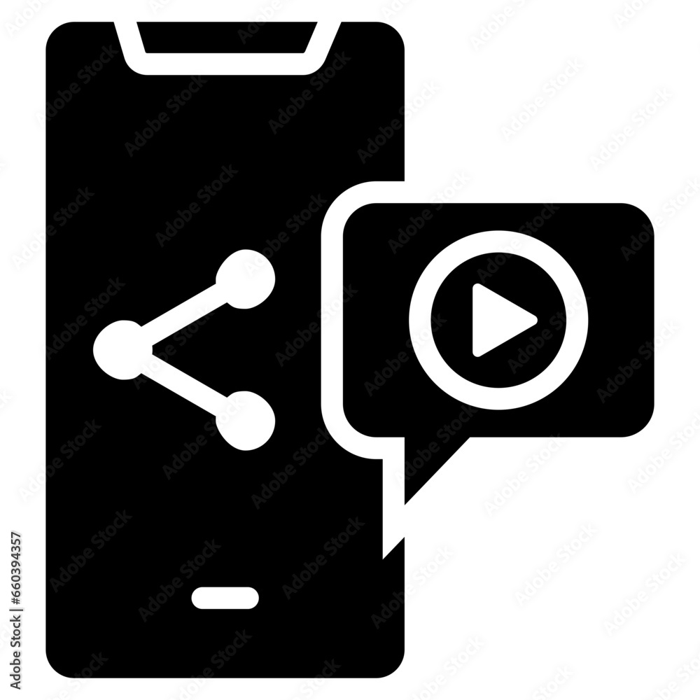 Sharing Glyph Icon Sharing Glyph Icon