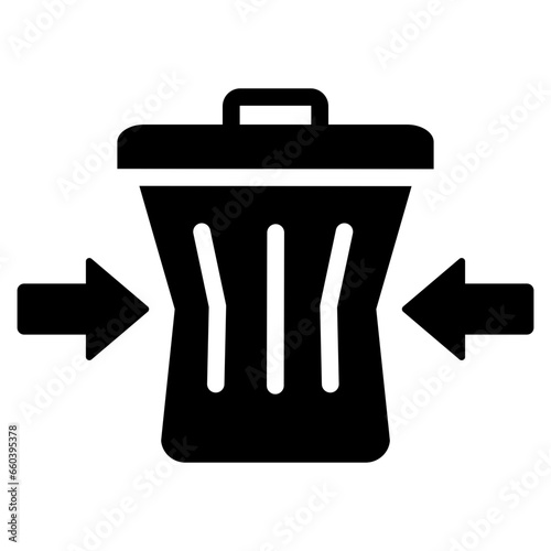 Reduce Waste Glyph Icon