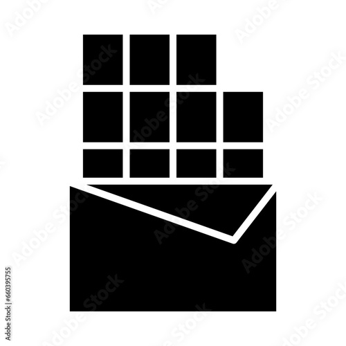Chocolate Bar Glyph Icon Design