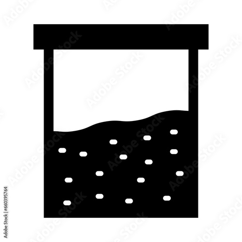 Cocaine Glyph Icon Design