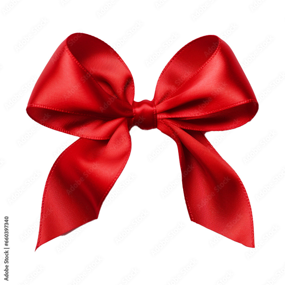 Red ribbon bow Red ribbon bow