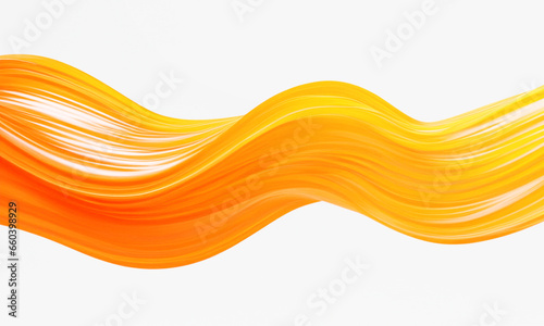 オレンジの波型背景グラフィック