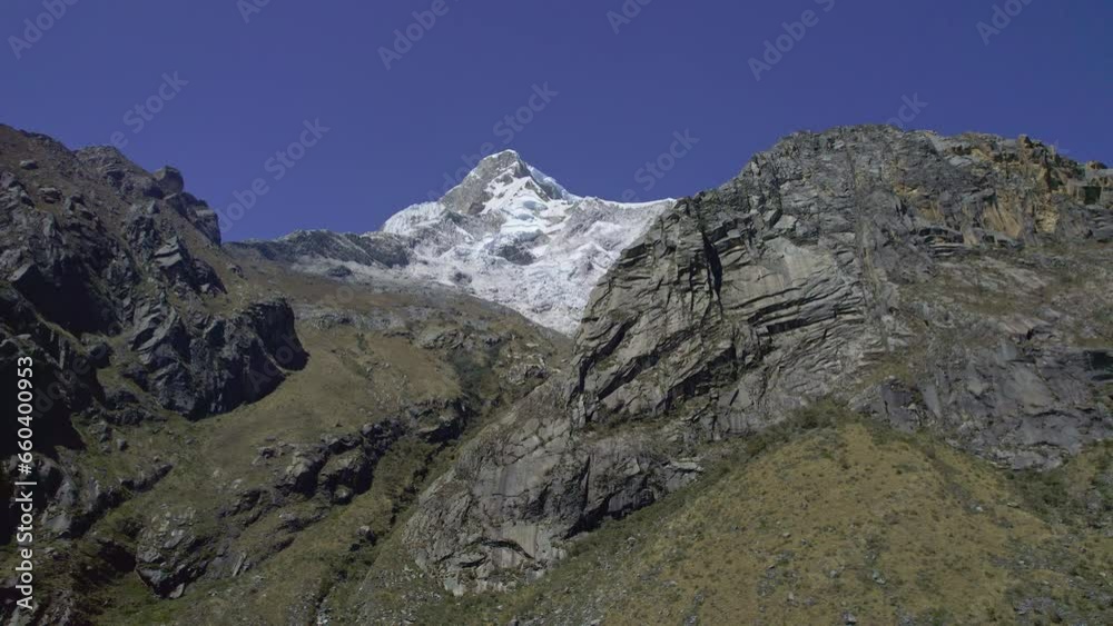 View of the Andes Mountains in the Ancash region. Peru View of the Andes Mountains in the Ancash region. Peru
