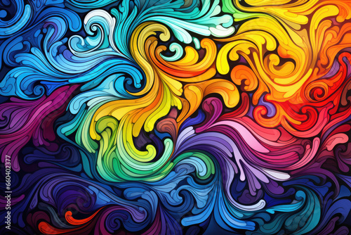 Swirl colorful pattern abstract texture background