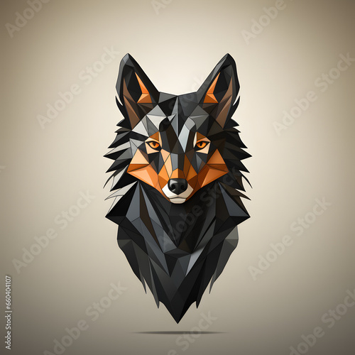 wolf head illustration