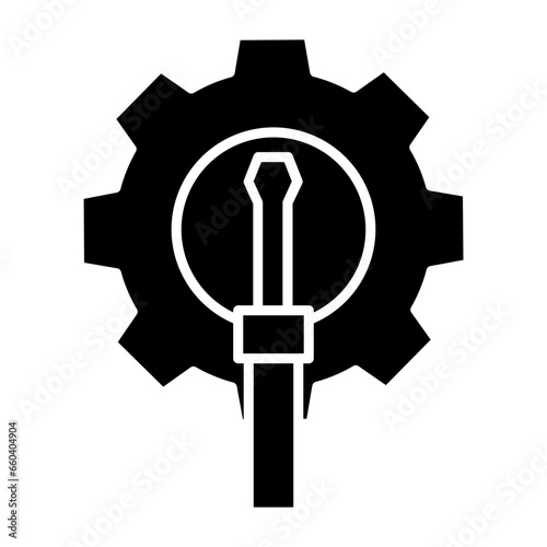 Fine Tuning Glyph Icon photo