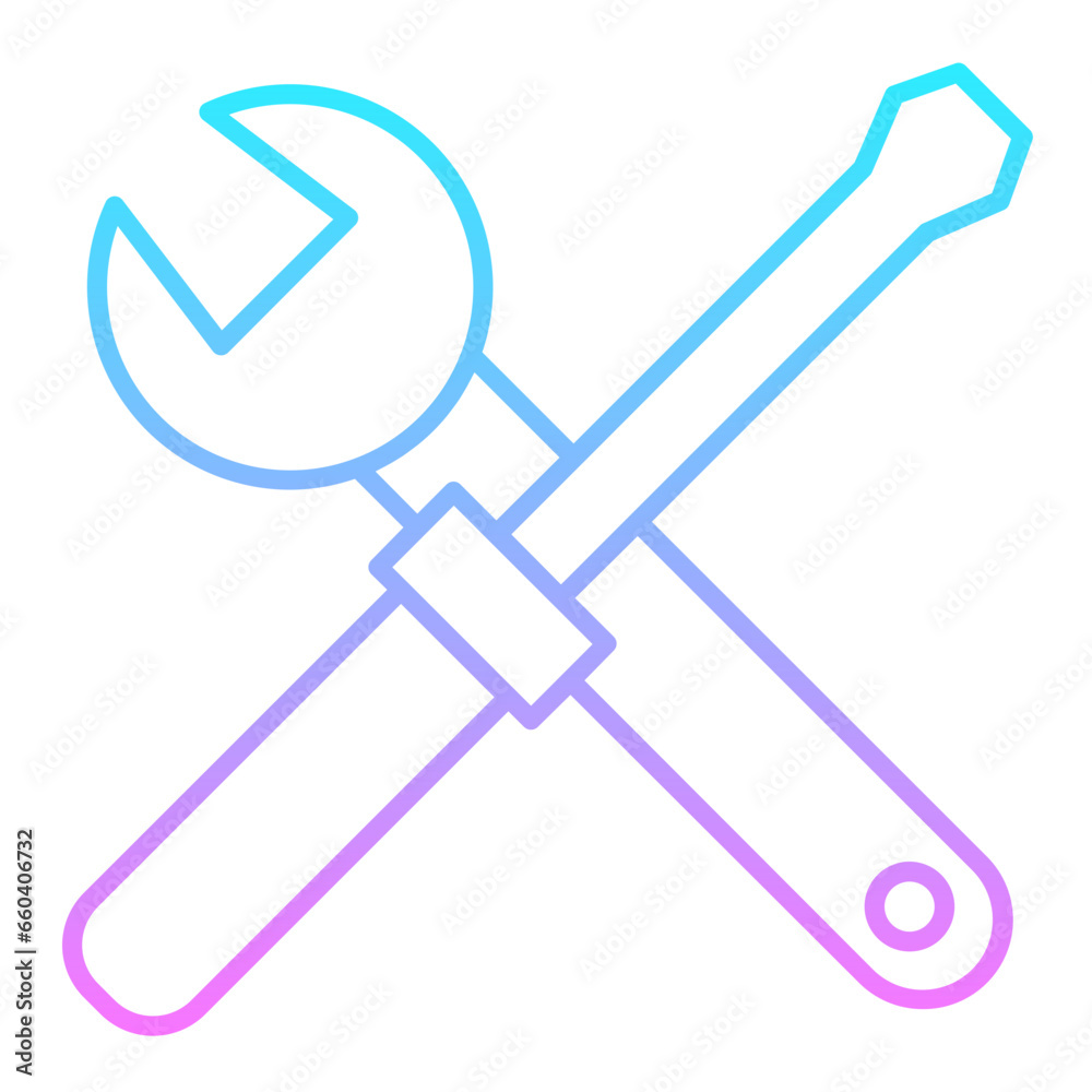 Engineering  Tools Gradient Icon