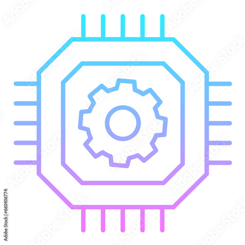 Mechatronics Gradient Icon