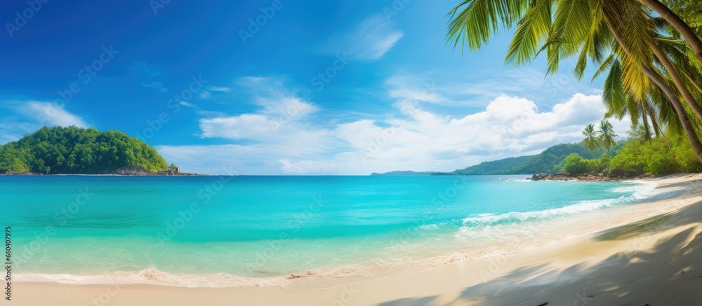 Stunning ocean view on Phuket s Banana beach With copyspace for text Stunning ocean view on Phuket s Banana beach With copyspace for text