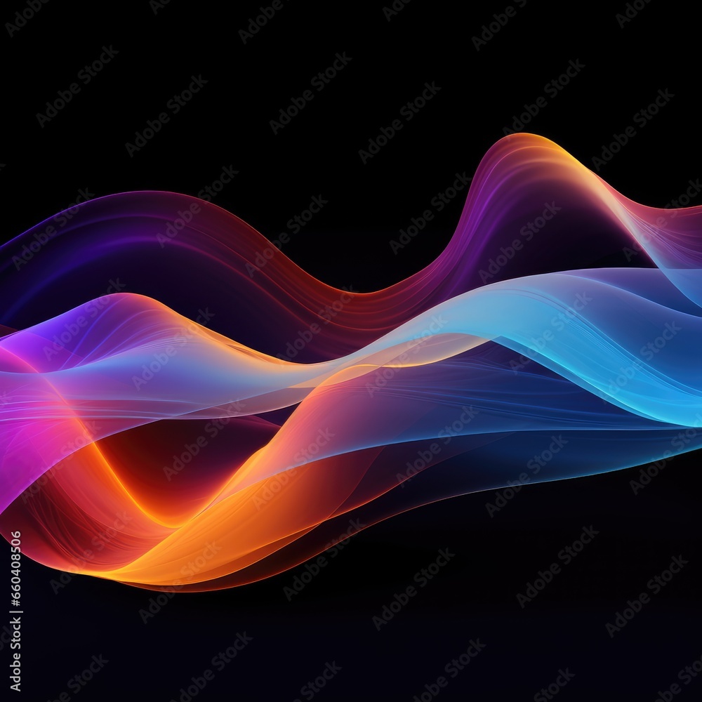 Obraz premium abstract fractal waves