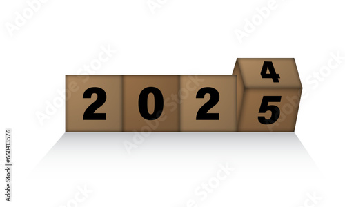 2025 Happy New Year Background Design.