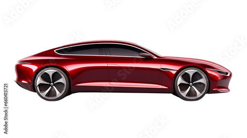 red sports car PNG electric electronic vehicle PNG on transparent background