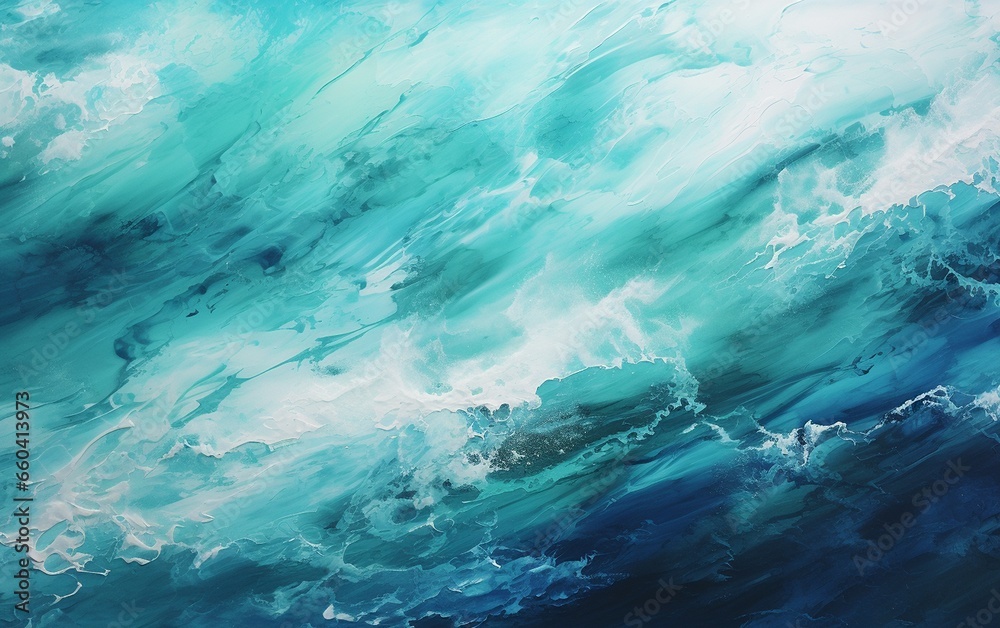 Abstract Blue and Green Ocean Background A Photo