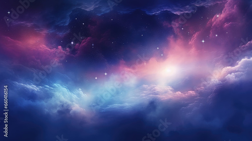 A vibrant space galaxy cloud nebula in a starry night cosmos. Perfect for astronomy and universe science themes. Supernova background wallpaper.