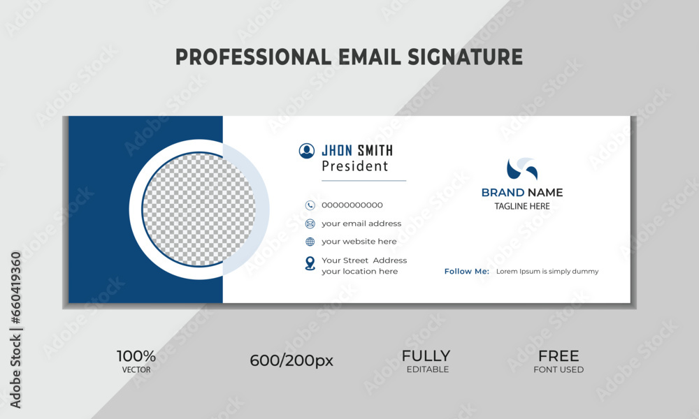 simple minimal email signature design simple minimal email signature design