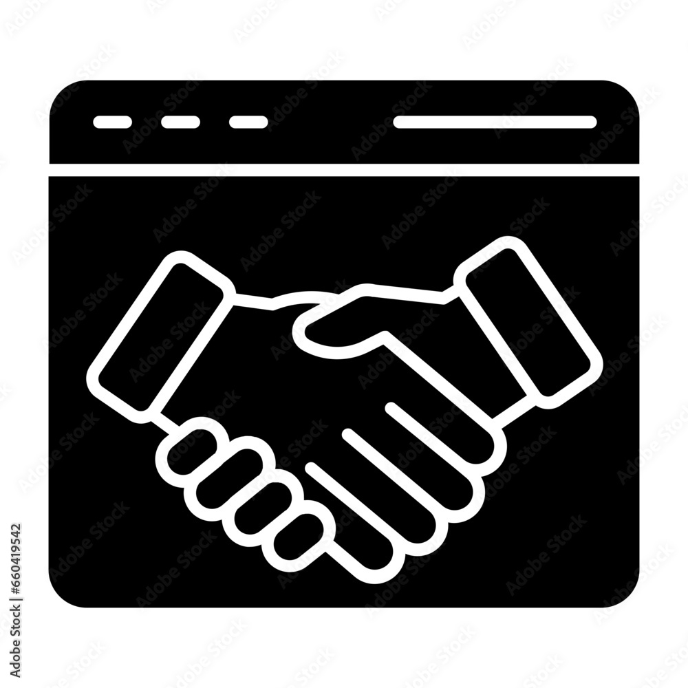 Relationship Marketing Glyph Icon Relationship Marketing Glyph Icon