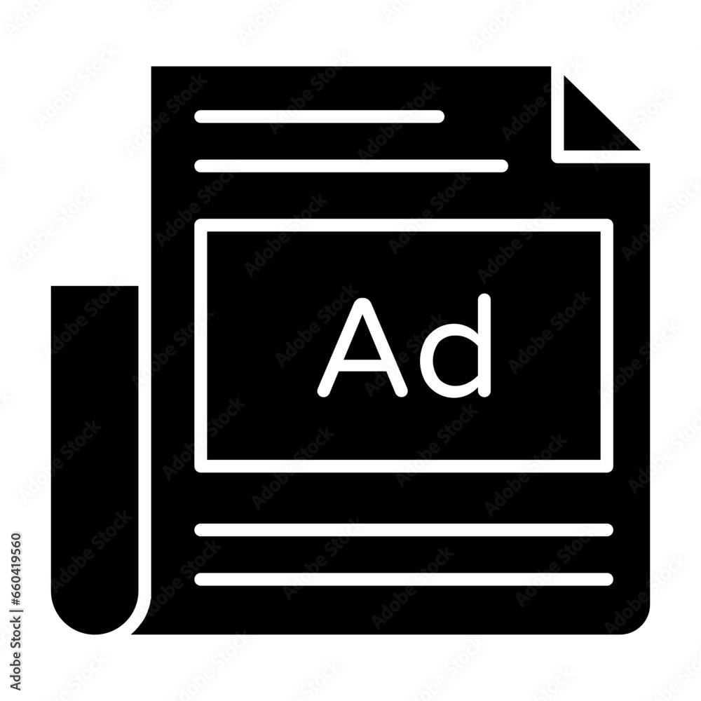 Advertising News Colored Outline Icon Advertising News Colored Outline Icon