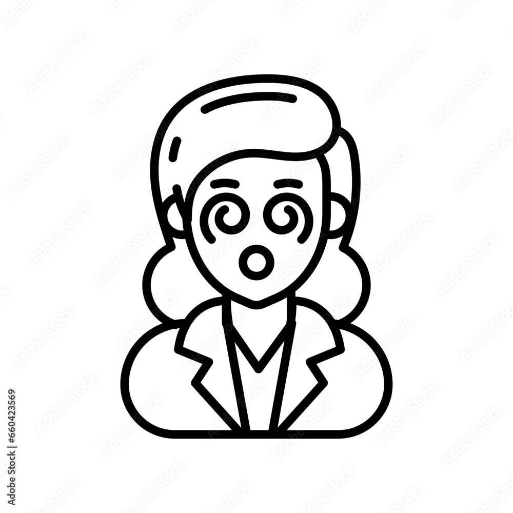 Hypnotized icon in vector. Illustration Hypnotized icon in vector. Illustration