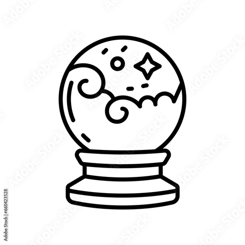 Magic Ball icon in vector. Illustration