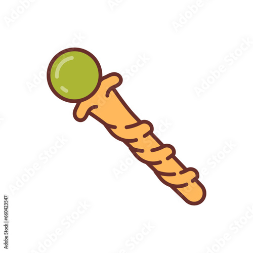 Wizard Staff icon in vector. Illustration