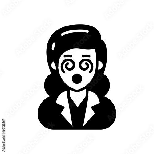 Hypnotized icon in vector. Illustration