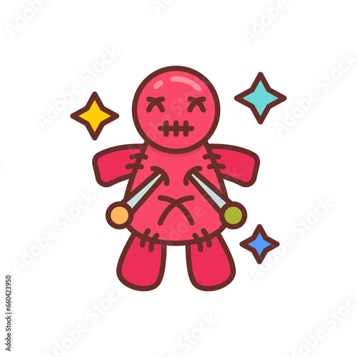 Voodoo icon in vector. Illustration