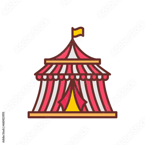 Circus icon in vector. Illustration