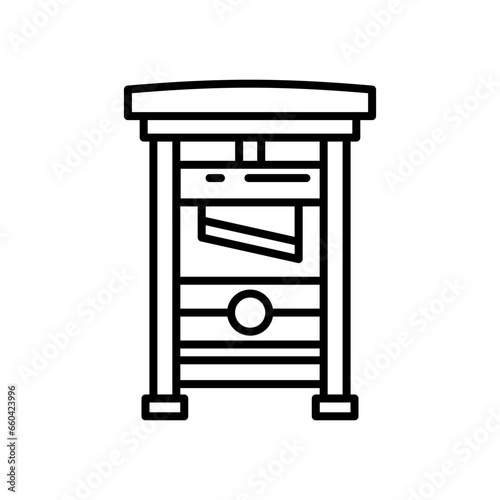 Guillotine icon in vector. Illustration